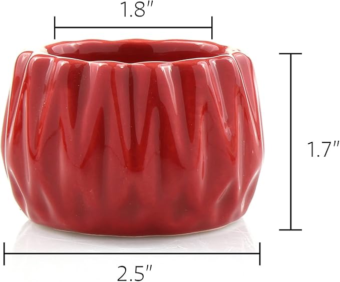 Live Lucky Bamboo 2 Stalk Arrangement in Round Red Ceramic Planter - 4 and 6 Inches Lucky Bamboo Indoor Potted House Plant for Home and Office Decor