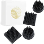 Wazakura 4PCS Black Mini Ikebana Kenzan, Made in Japan, Floral Arranging Pin Frog, Round and Square Flower Holder (Black Mini Kenzan)