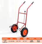 Garden Pot Mover with Adjustable Grip Arm - Potted Plant Mover with Flat-Free Dolly Wheel - Complete with Assembly Tool, Max 440 Lbs Weight Capacity