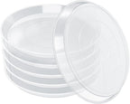 FUIJOL 6 Pack Clear Plant Saucer, Durable Plant Drip Trays Saucers for Pots, No Holes Water Catcher Trays for Indoor Outdoor Planter, Sturdy Base Plate(8", Clear)