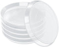 FUIJOL Clear Plant Saucer 12 14 16 18 20 Inch, Durable Plant Drip Trays Saucers for Pots, No Holes Water Catcher Trays for Indoor Outdoor Planter, Sturdy Base Plate(14", Clear)