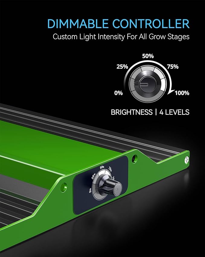 MELONFARM 4x2 Grow Tent Complete Setup, 100W Full Spectrum LED Grow Light & 32"x32"x63"Grow Tent Bundle, 4" Efficient Airflow Ventilation System with Soundproof Duct Connector