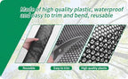 Mesh Tree Guard Trunk Protectors, Plastic Fence Rolling Flower Net Poultry Garden Fence Chicken Fence Protection for Floral Arrangements, Poultry, Animal Barrier, Gardening (White, 19.6 * 1.3 FT)