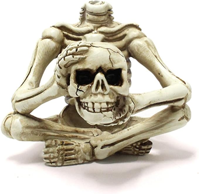 Resin Skeleton Air Plant Holders,Gothic Skeleton Planter,Halloween Plants Pot,Skull Table Top Display Planters for Air Plants and Other Mini Plants,Small Tillandsia Airplants Container