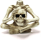 Resin Skeleton Air Plant Holders,Gothic Skeleton Planter,Halloween Plants Pot,Skull Table Top Display Planters for Air Plants and Other Mini Plants,Small Tillandsia Airplants Container