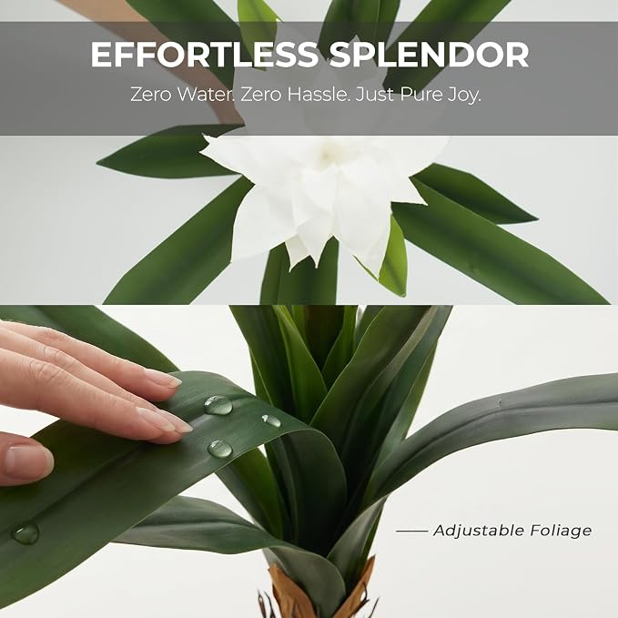 2Pcs Artificial Bromeliad Plants, 18" Fake Hawaiian Ginger Flower,Large Real Touch Faux Tropical Flowers, Lifelike Exotic House Plants for Home Office Indoor Decoration (Pink)