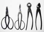 4 Piece Japan Bonsai Tool Set: Professional Grade Japanese Concave Cutters and Spherical Knob Cutters Butterfly and Ashinaga Shears