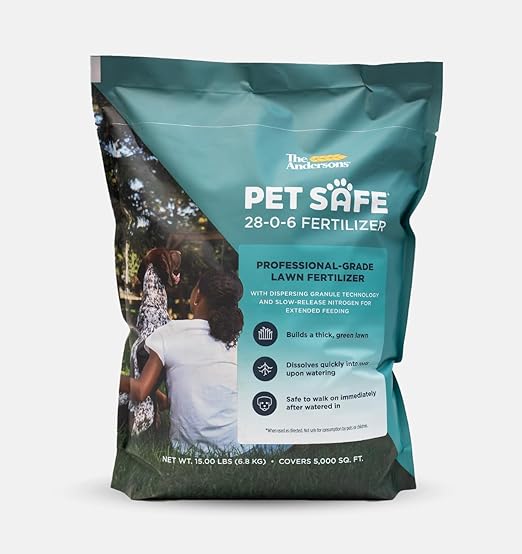 The Andersons Professional Pet Safe 28-0-6 Fertilizer - Covers up to 5,000 sq ft (15 lb)