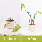 Indoor Plant Stakes – 8.7" U-Shaped Durable Iron Support for Monstera & Potted Plants, Perfect for Small to Medium Climbing Plants, 10-Pack, Ideal for Home Décor & Plant Lovers