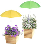MIAOLLUN 24" Adjustable Angles Plant Umbrellas for Outdoor Plants Garden Umbrella Shade for Potted Plant, 40" Height Garden Plant Umbrella Shade Cover for Patio Flowers, Plants,2pcs