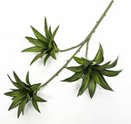 Fake Dracaena Reflexa Plant, Artificial Greenery Branches 18.5" Realistic Shrubs Plastic Stems Faux Leaf Plants for Indoor Outdoor Potted Wedding Party Office Planter Filler DIY Decoration Green 2 Pcs
