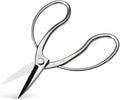 Wazakura Stainless Steel Series Traditional Bonsai Scissors, Made in Japan 7 in (180 mm), Hasami Pruning Shears, Professional Garden Tools (Traditional Stainless Steel)
