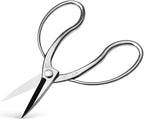 Wazakura Stainless Steel Series Traditional Bonsai Scissors, Made in Japan 7 in (180 mm), Hasami Pruning Shears, Professional Garden Tools (Traditional Stainless Steel)