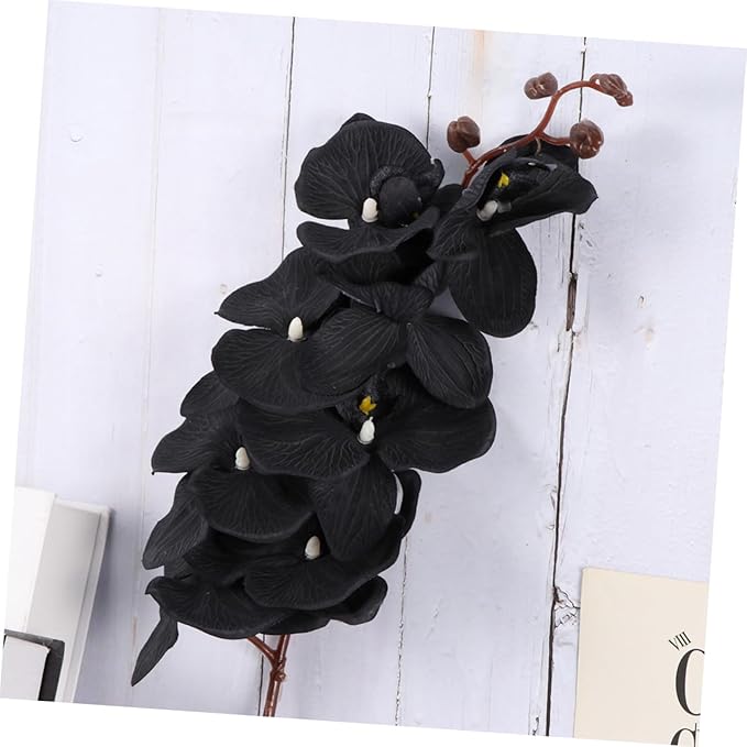 Artificial Phalaenopsis Orchid Flowers Lifelike Simulation Silk Floral Home Decoration Photography Props for Living Room and Wedding Décor