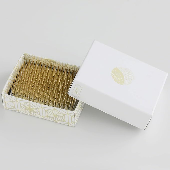 Wazakura Japanese Ikebana Kenzan Flower Holder Rectangular Square, Made in Japan Floral Arranging Pin Frog Tool - 2.6" (68mm)