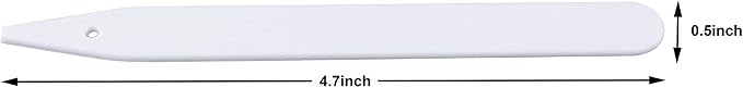 Delatanus 200PCS Plant Labels 4.7inch Plant Markers,White