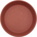 The HC Companies Flower Pot Saucers - Plastic Plant Saucer for Outdoors & Indoors - Traditional Design Plant Pot Trays for Water Drainage - Durable & Stylish Round Plant Tray (17.5-inch Clay)