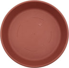 The HC Companies Flower Pot Saucers - Plastic Plant Saucer for Outdoors & Indoors - Traditional Design Plant Pot Trays for Water Drainage - Durable & Stylish Round Plant Tray (17.5-inch Clay)