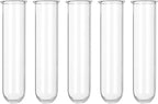 YIBOT Glass Plant Propagation Tubes Accessories Glass Test Tubes Tiered Planters Wall Terrarium for Home Office Plant Hanger Flower Vases Wall Decor Hydroponic Cuttings (5 Tube Vases) Clear