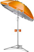 Wondershade Ultimate Portable Sun Shade Umbrella – Lightweight Adjustable Outdoor Patio & Beach Umbrella with Tripod Base (Orange)