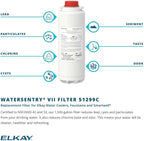 Elkay Wall Mount Hands-Free Activation ADA Cooler Non-Filtered Non-refrigerated Light Gray Granite