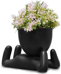 Zerzsy Human-Shaped Artificial Succulent Plant, Office Decor for Women and Men, Aesthetic Desk Plant Decor for Office and Home, Potted Small Fake Plants for Indoor Decoration - Set of 1