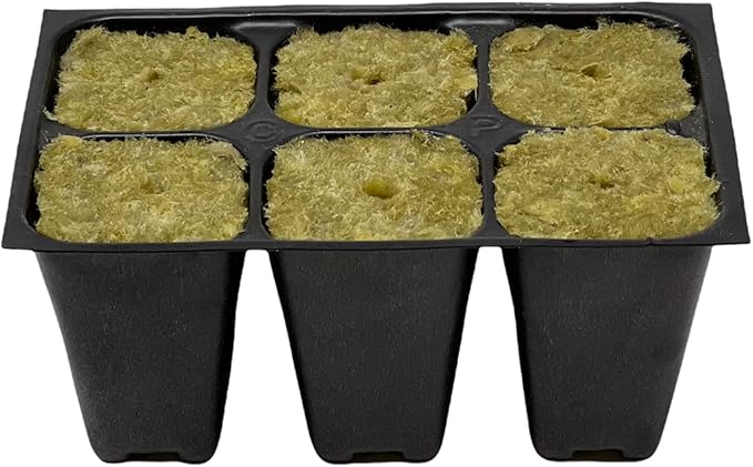 The Hydroponic City Seed Starter Tray, 720 Cells (120 Trays - 6 Cells Per Tray) + Plant Stakes