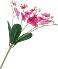 Artificial Butterfly Orchid Stems Phalaenopsis Long Stem Silk Orchid Branches for Home Living Room Vase Filler Modern Floral Arrangement Purple