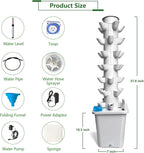 35 Plants Hydroponic Tower, Hydroponics Growing System Tower, Hydroponics Tower with Timer Automatic Watering, Vertical Hydroponic Tower, Planter Germination Kit for Herbs Vegetables Fruits