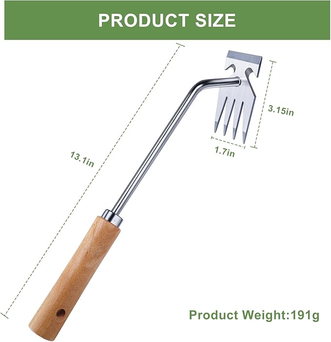 Weed Puller Tool, Weed Pulling Tool, Weeding Tools, Garden Tools, Weed Remover Tool, Stainless Steel, Anti-Detachment, Gardening Essentials, Gardening Hand Tools for Backyard Planting Weeding