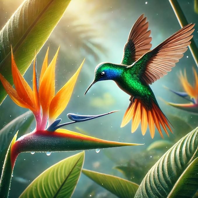 Bird of Paradise - Orange - Strelitzia Reginae. (4 Orange BoP in Sac)