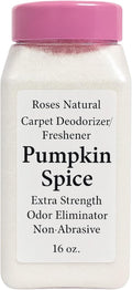 Carpet Deodorizer Powder – Pumpkin Spice Scent, Long-Lasting Odor Eliminator, Plant-Based & Pet Safe, Easy to Vacuum, Fall Home Freshener, 16 oz