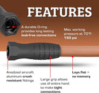 Flexzilla Colors SwivelGrip Garden Hose 5/8 in. x 25 ft., Lightweight All-Weather Water Hose, Durable and Flexible, Leak-Free Connections, Red Clay