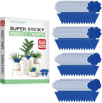 58 Pack Flying Insect Traps for Plants – Blue Sticky Traps for Fungus Gnats, Flies & Flying Bugs, Indoor Outdoor Flying Bug Catcher for Pots, Garden & Kitchen, Non-Toxic, Odorless, Kid & Pet Safe