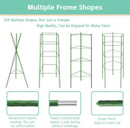 Riare 2 Pack 4 FT Tomato Cages for Garden- 48inches Heavy Duty Garden Stakes, Adjustable Tall Tomato Plant Support Tomato Trellis Cage for Pots, Raised Garden Bed, Climbing Vegetables Plants Flowers