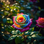 30+ Rare Rainbow Rose Seeds for Planting – Perennial Rosa Flower Seed, Ornamental Bush Variety for Garden Beds, Borders and Outdoor Landscape