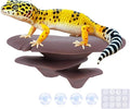 Westant Mushroom Decor for Reptile Tank, Fish Tank, Pet-Safe Bearded Dragon Tank Accessories, Realistic Terrarium Plants for Leopard Geckos, Crested Geckos, Tree Frogs, Snakes (Cocoa, Trio Cap)