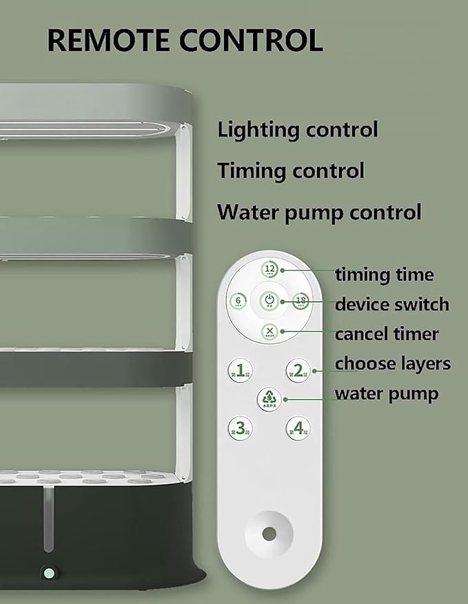 FLTRGO Garden Hydroponic Growing System 48 Pods Hydroponics Tower, Plant Germination Kit Aeroponics Growing Kit with LED Grow Light & Automatic Watering, Smart Garden Planter Aquaponics