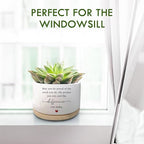 Funny Succulent Plant Pot, Cactus Flower Planter Gifts, Thank You Gifts for Coworker, Farewell Going Away Appreciation Inspirational Gifts for Women Men Boss Manager Coworkers (No Plants)
