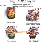 Colorsheng 7 Inch Quartz Crystal Money Tree Bonsai Feng Shui Gem Decoration for Wealth and Luck (Yellow)
