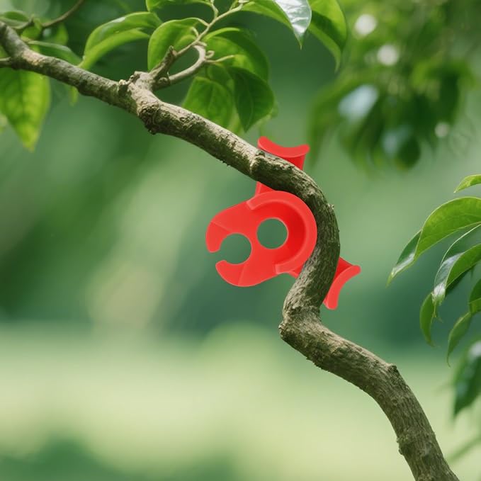 200 Pack Low Stress Plant Training Clips, 90 Degree Plant Stem Bender, Garden Branch Training Clips for Tomato, Vine, Fruit Trees and Flowers