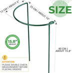 LEOBRO Plant Support, 8PCS Peony Cages and Supports, Plant Stakes for Indoor Plants, Outdoor Plants, Metal Garden Stakes, Plant Holders, Tomato Monstera Hydrangea Support Cage, 10" W x 15.8" H