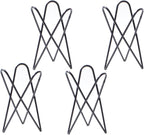 4 Black Air Plants Stand Desktop Geometry Airplants Holder Air Ferns Display Rack Air Tillandsia Metal Base Ornament for Plants