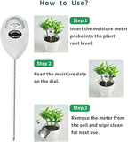 Soil Moisture Meter, 2 Pack Soil Moisture Monitor for House Plants, Soil Hygrometer Moisture Sensor for Indoor & Outdoor, Garden, Farm, Lawn Plant Care, No Battery Needed(Green + White)