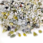 HappyFiller 1.1 LB Natural Decorative Small Jade Gravels Mini River Rocks Soil Cover Pebbles Stones for Succulent Plant,Planter Bonsai,Fairy Garden,Candle Home Decor,Light Green Mix