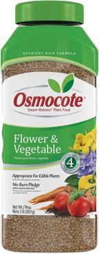 Osmocote Smart-Release Plant Food, Flower & Vegetable, Plant Food for Vegetables and More, 2 lb.