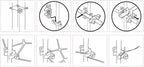 Plant Support Clips for Trellis, Garden Stakes, Wire Fence, Climbing Plants, Indoor Gardening, Hydroponics Systems, and Vines | Durable Gardening Clips (Incognito Green - 100 Pack)