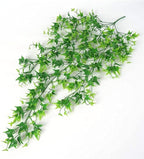 Fake Hanging Plants Decoration, PASYOU Artificial Vine Ivy Sweet Potato Leaves Plastic Foliage Vines, UV Resistant Greenery Flowers for Indoor Outdoor Home Garden Wall Wedding Party Table Green 4 Pack