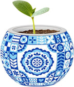 PieceRelax 3D Puzzle Planter 80 Pieces - Flower Pot - Danish Folklore Style, for Mom, Home Decor Flower Pots for Indoor Cactus, Succulents Pots [K1117]