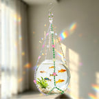23" Macrame Plant Hanger | Butterfly Suncatcher Hanging Plant Holder with Hook,4–16 Inch Pots for Indoor Outdoor,Ideal Gift for Plant Lovers